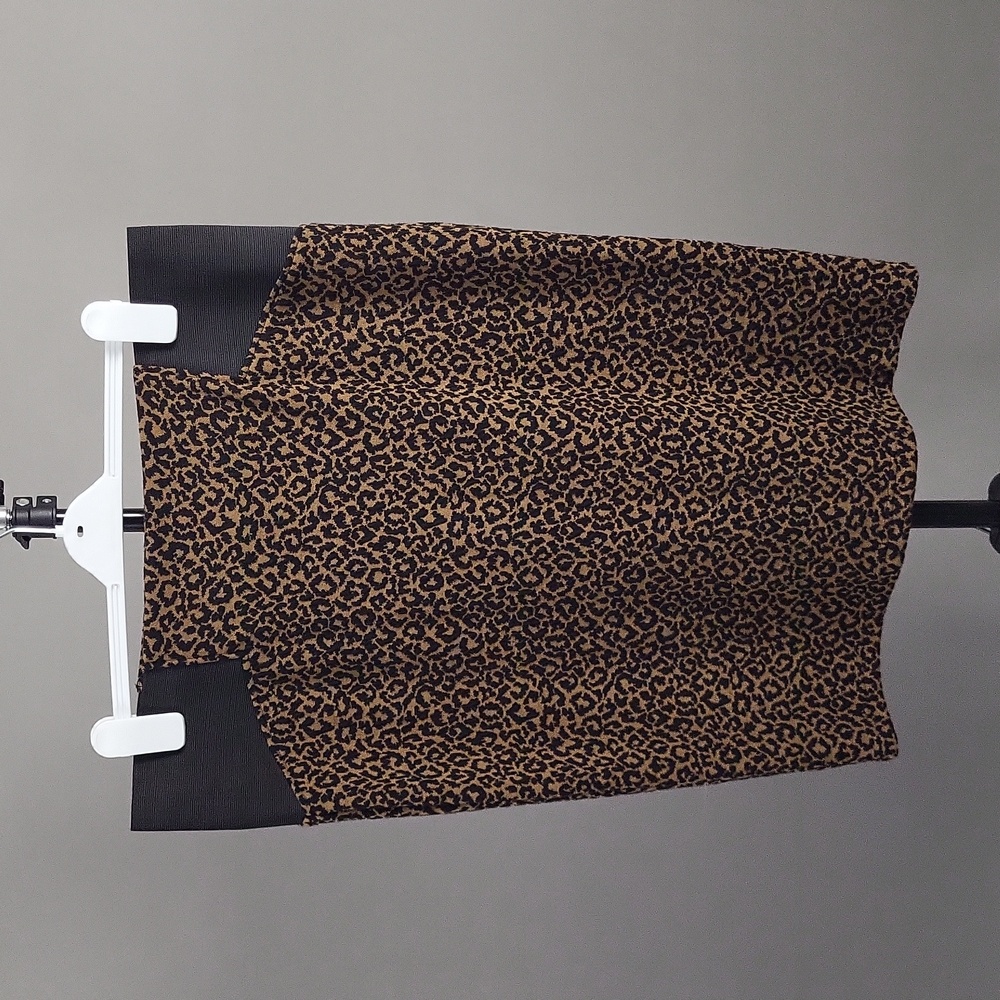 St. Bernard for Dunne Stores Cheetah Print Pull-on Pencil Skirt,Plus Size, Sz 16